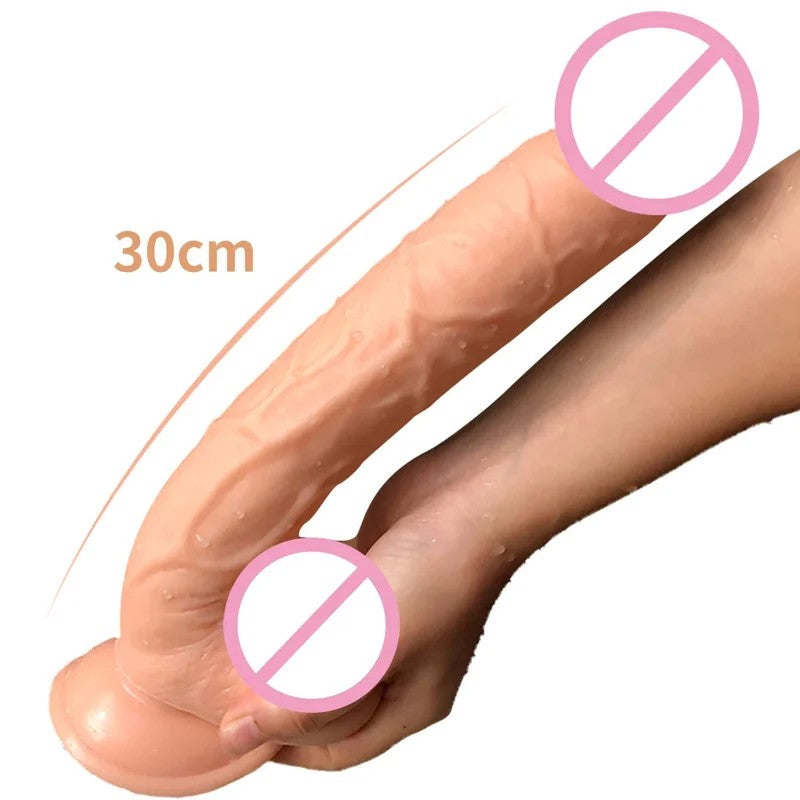 12inchLongDildoButtPlug–RealisticDildosVaginaProstateMassager