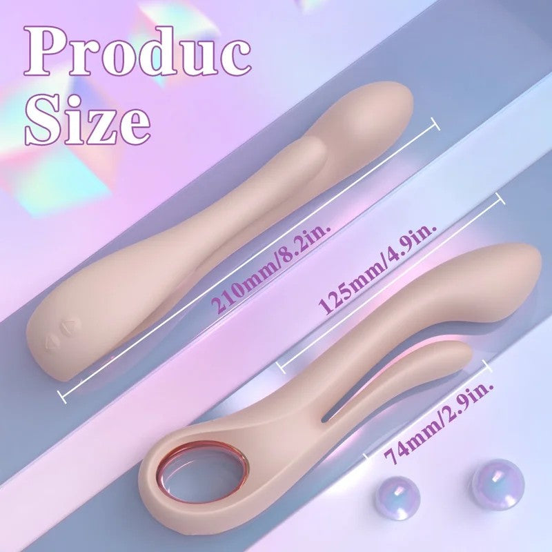 3-in-1InsertableG-SpotVibratingMagicWand–ClitoralandVaginalSiliconeStimulator