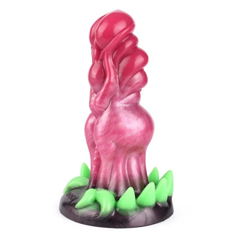 6.3‘’SurrealRealisticWolfTeethLuminousSiliconeDildoWithSuctionCup