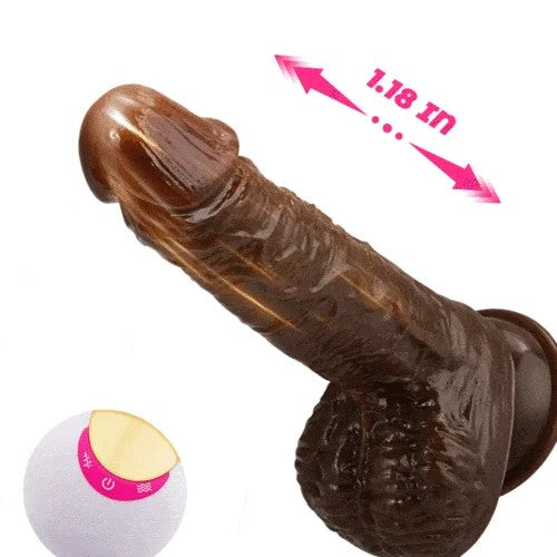 6.69‘’Lurevibe–8ThrustingVibratingSimulationPenisWirelessVibrationDildo