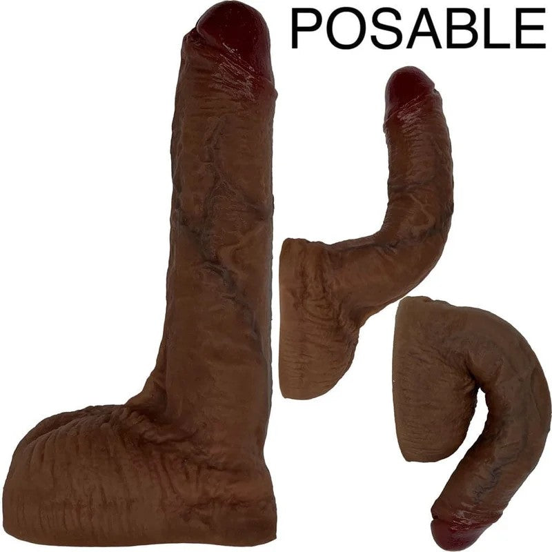 6″BenderRealisticPosableDualDensityDildo–Chocolate