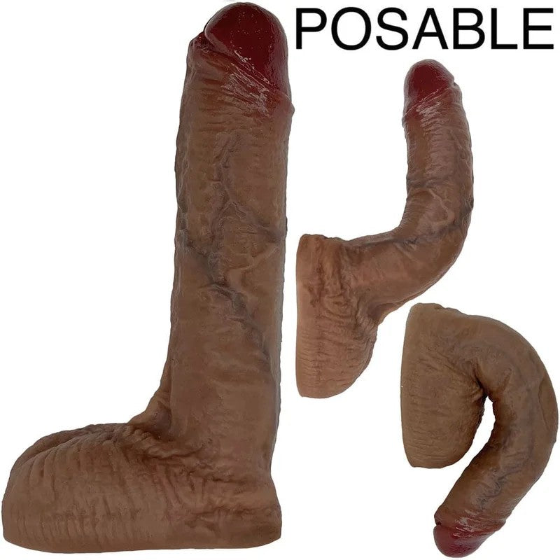 6″BenderRealisticPosableDualDensityDildo–Mocha