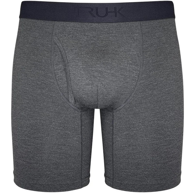 9″TRUHKClassicBoxerSTP/PackingUnderwear–SideOpening–Gray