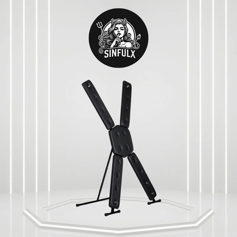 AdjustableFree-StandingBDSMCross–PaddedRestraintFrame