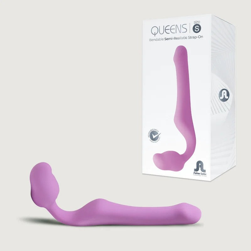 AdrienLastic–QueensBendableSemi-realisticStrap-on–Small(LightPurple)