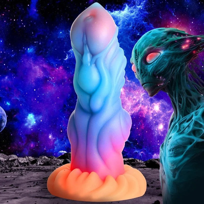 AlienInvaderGlowintheDark8InchSiliconeDildo