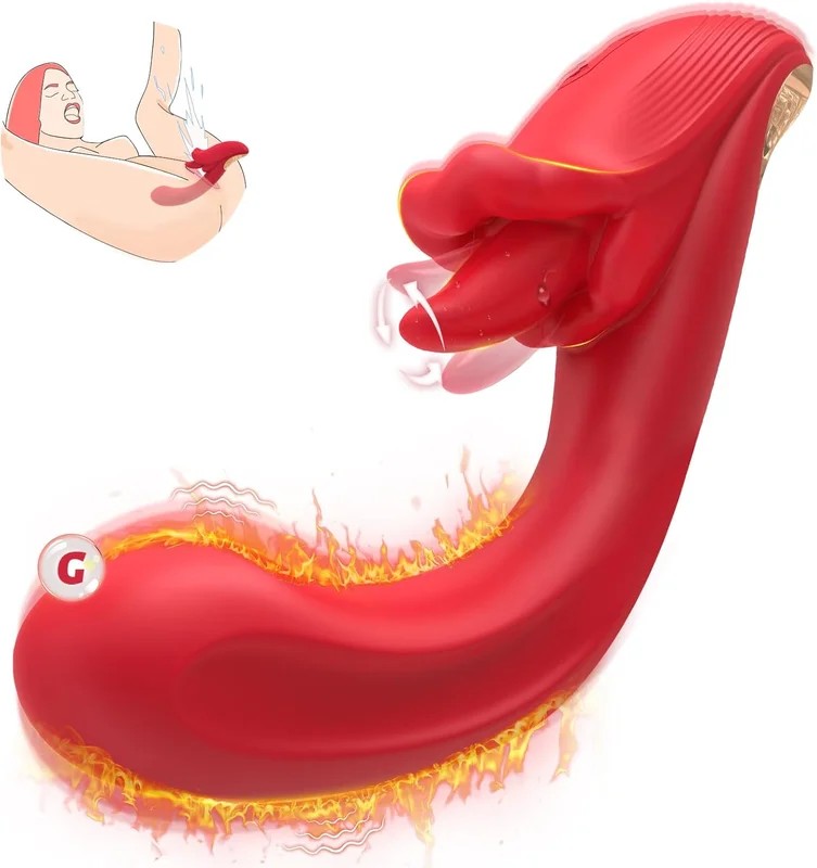 AngelKiss4In1RotatingTongueLickingVibratingG-SpotDildoVibrator