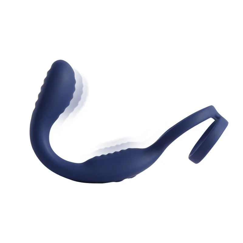 AROSUMVibraDuoVibratingPerineum&ProstateMassagerDoubleCockRingswithRemote
