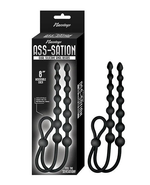 Ass-sationDual-EndedAnalBeads–Black