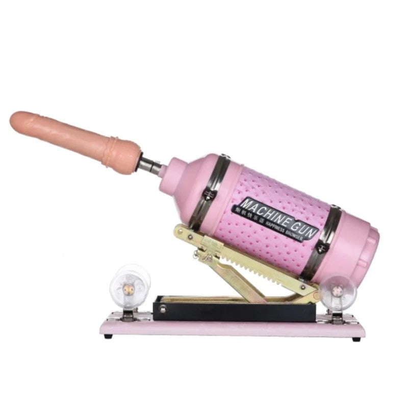 AutomaticSexMachinewith3.8inchSuctionCupAdapterandDildoAttachments