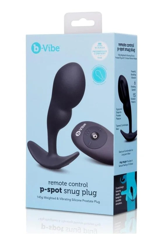 B-VibeRemoteControlP-SpotRechargeableSiliconeSnugPlug145g