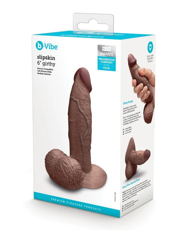 b-VibeSlipskin6″Girthy–Brown
