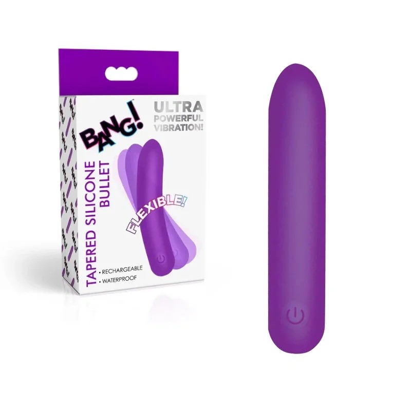 BANG!–UltraPowerfulFlexibleSiliconeBullet–(Purple)