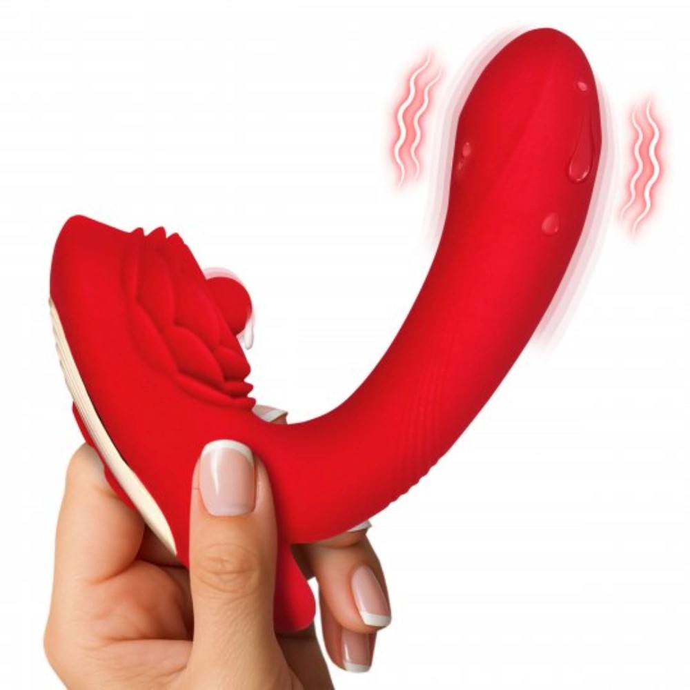 BloomgasmPetalTwirlClitMassagingSiliconeVibratorDualMotors3SpeedsforWomen