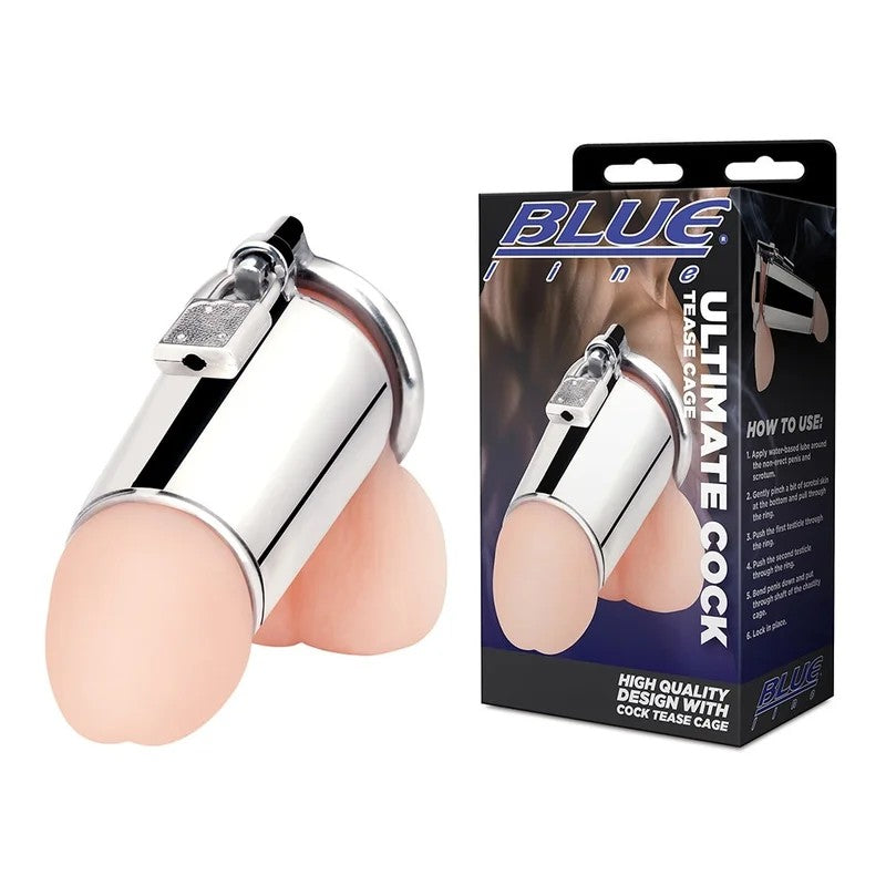 Blueline–StainlessSteelUltimateCockTeaseCockCage