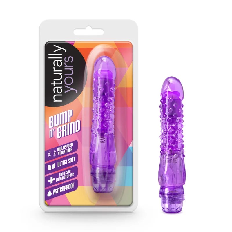 Blush–NaturallyYoursBump‘n’GrindPenisVibrator(Purple)
