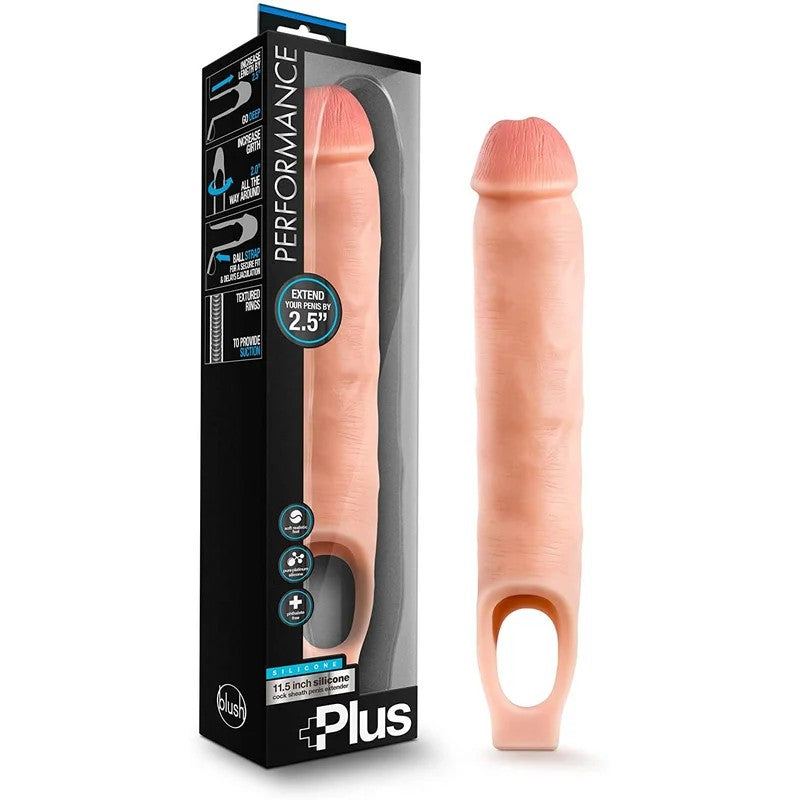 Blush–PerformancePlus11.5″SiliconeExtender(Vanilla)