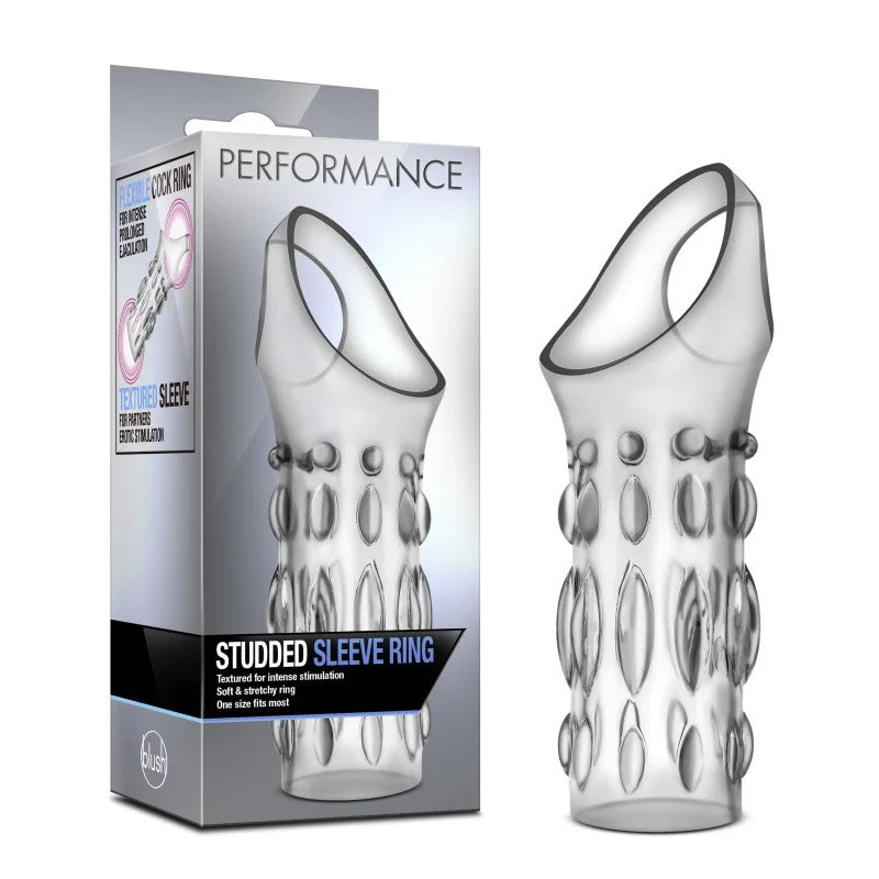 Blush–PerformanceStuddedSleeveRing(Clear)