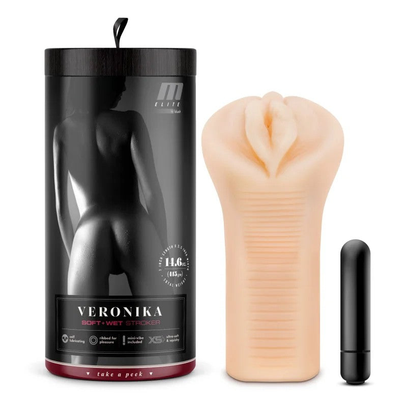 Blush–“Veronika”Soft&WetPussyStrokerWithBullet(LightFlesh)