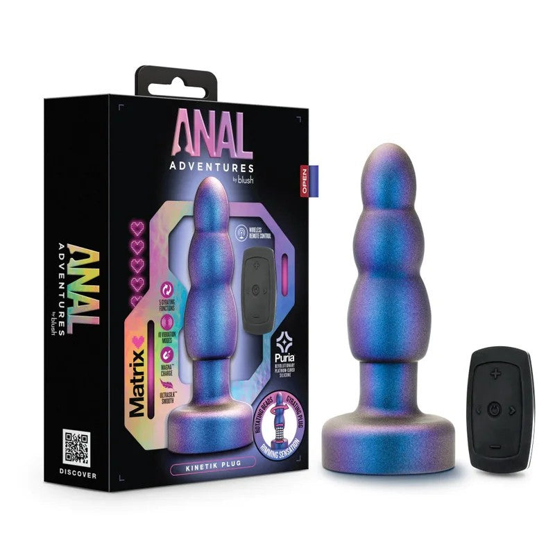 BlushAnalAdventuresMatrix–KinetikButtPlugVibratorToywithRemote