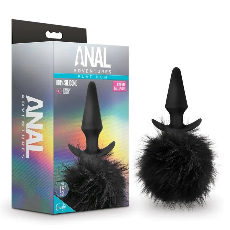 BlushAnalAdventuresPlatinumRabbitTailBeastialityGame6.75-InchAnalPlug