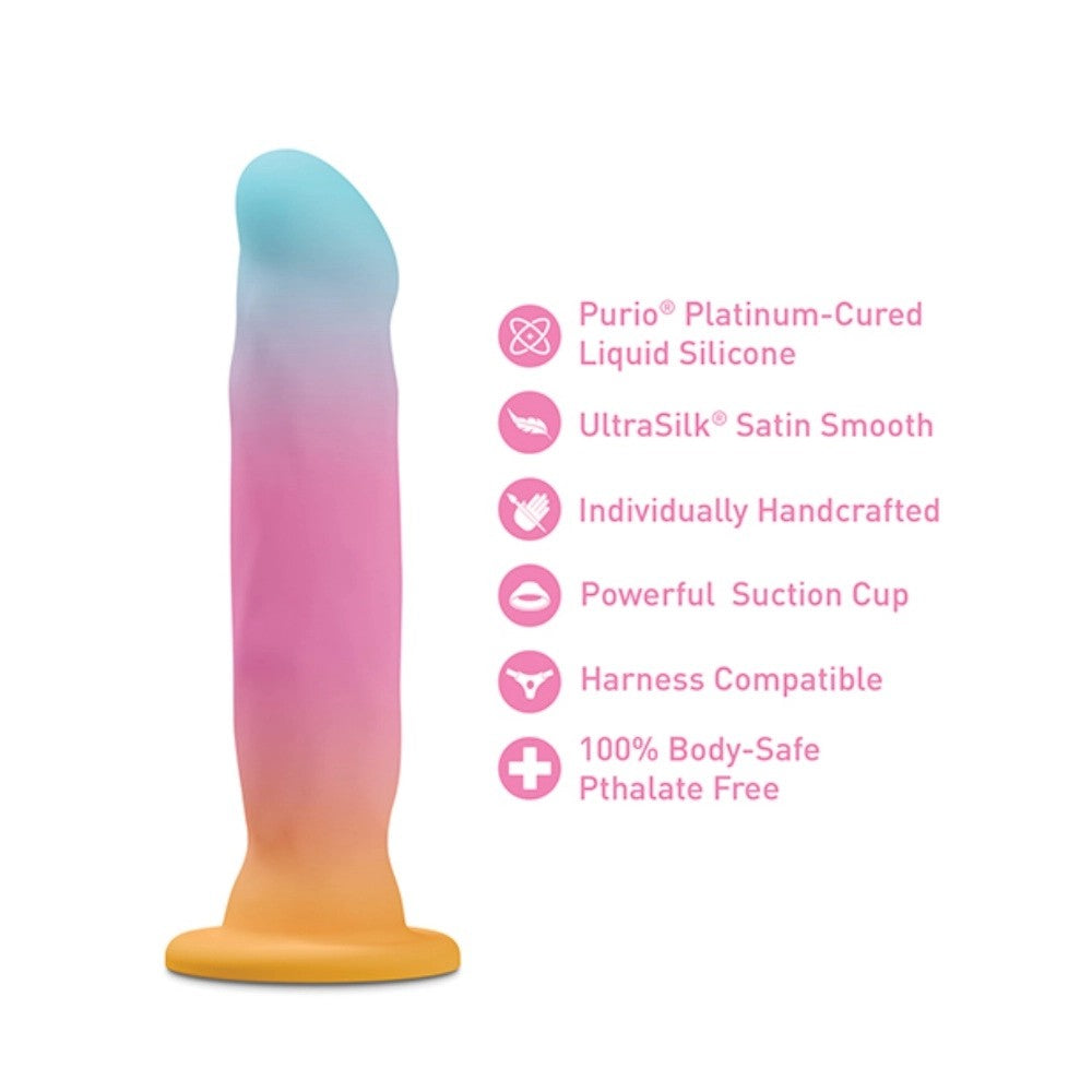 BlushAvantGoldenDawn8InchArtisanSiliconeDildowithSuctionBaseforCouples