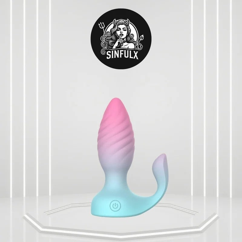 BlushEchoRemoteControlButtPlugVibrator