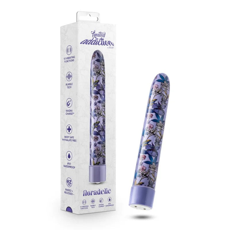 BlushLimitedAddictionFloradelic7InchSlimlineG-SpotVibrator
