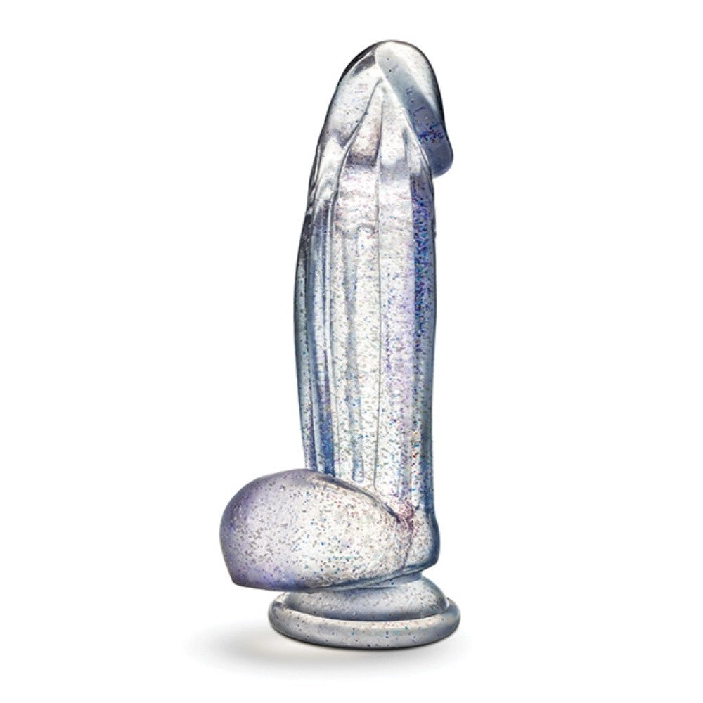 BlushNaturallyYoursBling7.5InchSparklingClearDildowithSuctionBase