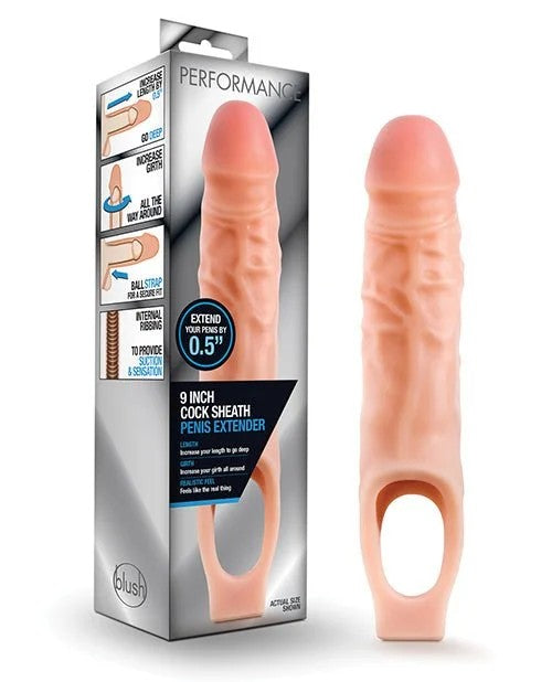 BlushPerformance9″CockSheathPenisExtender–Flesh