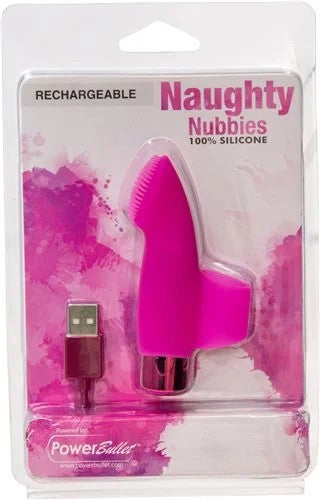 BMS–NaughtyNubbiesRechargeableClitoralFingerVibrator(Pink)