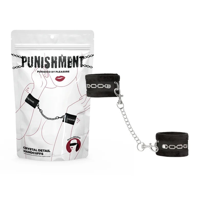 BMS–PunishmentCrystalDetailHandcuffs(Black)
