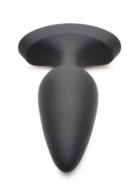 BootySparksLaserHeartRechargeableSiliconeAnalPlugwithRemoteControl–Large–BlackwithRedLights