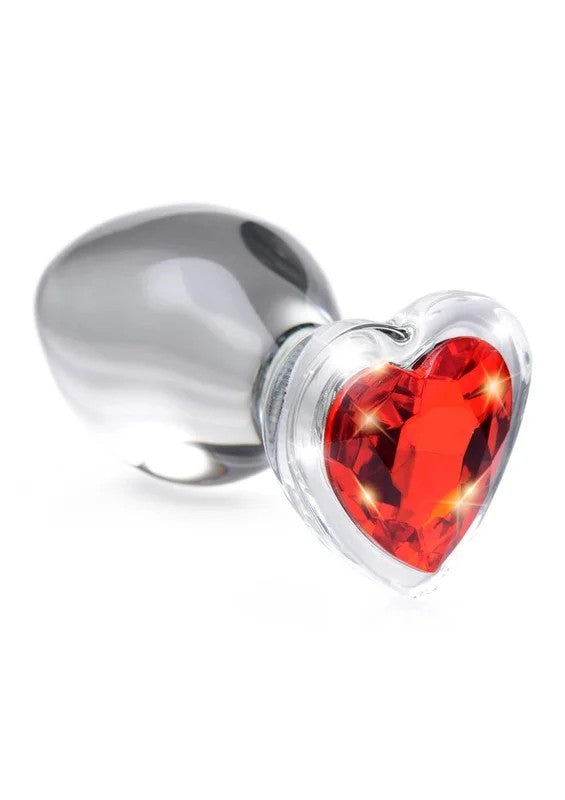 BootySparksRedHeartGemGlassAnalPlug