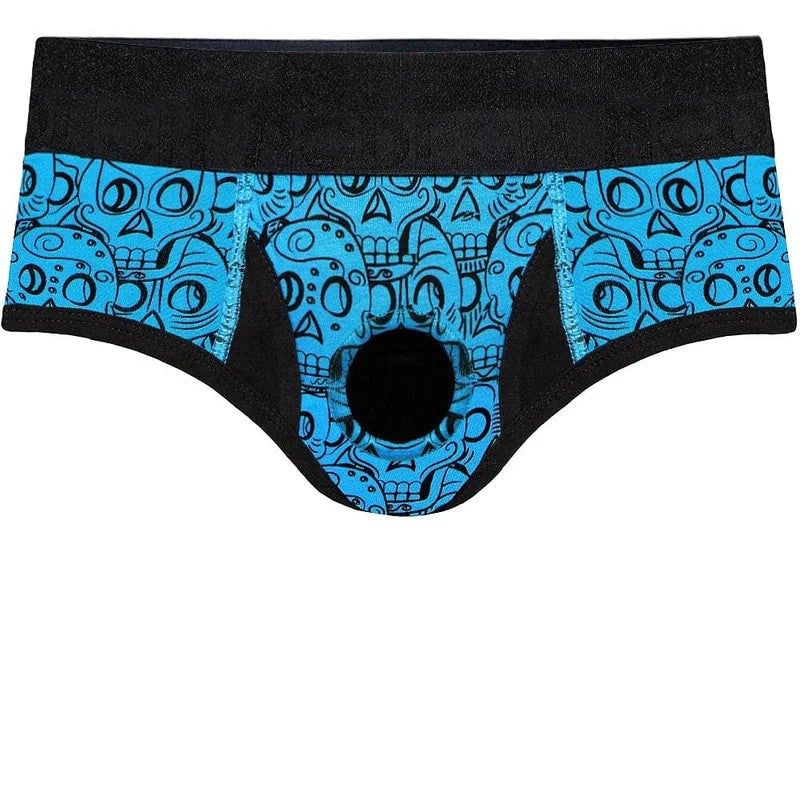 Brief+Harness–TurquoiseSkulls–PLUSSIZE