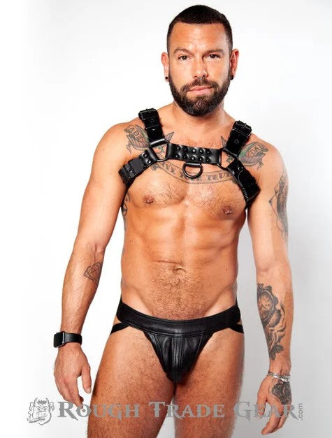 BulldogBareLatigoLeatherHarness–RoughTradeGear