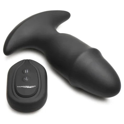 ButtSlider10XSlidingRingSiliconeMissilePlugW/Remote–Thunderplugs