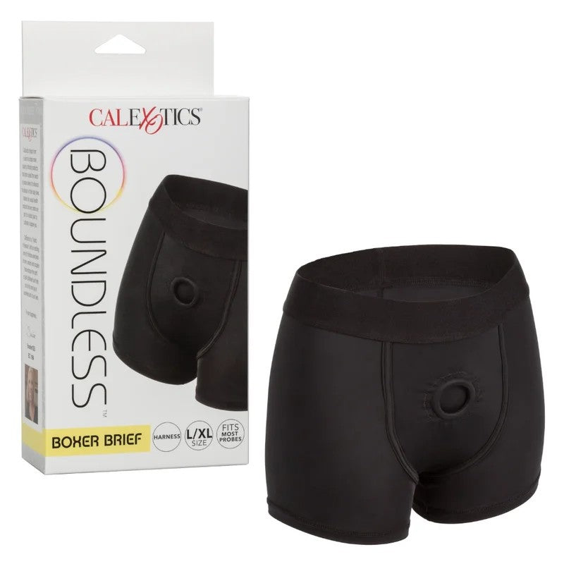 Calexotics–BoundlessBoxerBriefHarnessL/XL(Black)