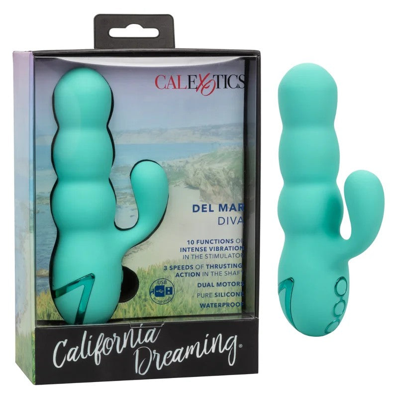 Calexotics–CaliforniaDreaming“DelMarDiva”ThrustingRabbitVibrator(MintGreen)