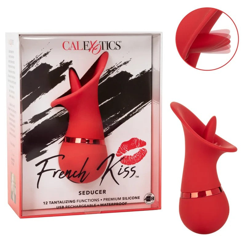 Calexotics–FrenchKiss“Seducer”SiliconeClitoralMassager(Red)