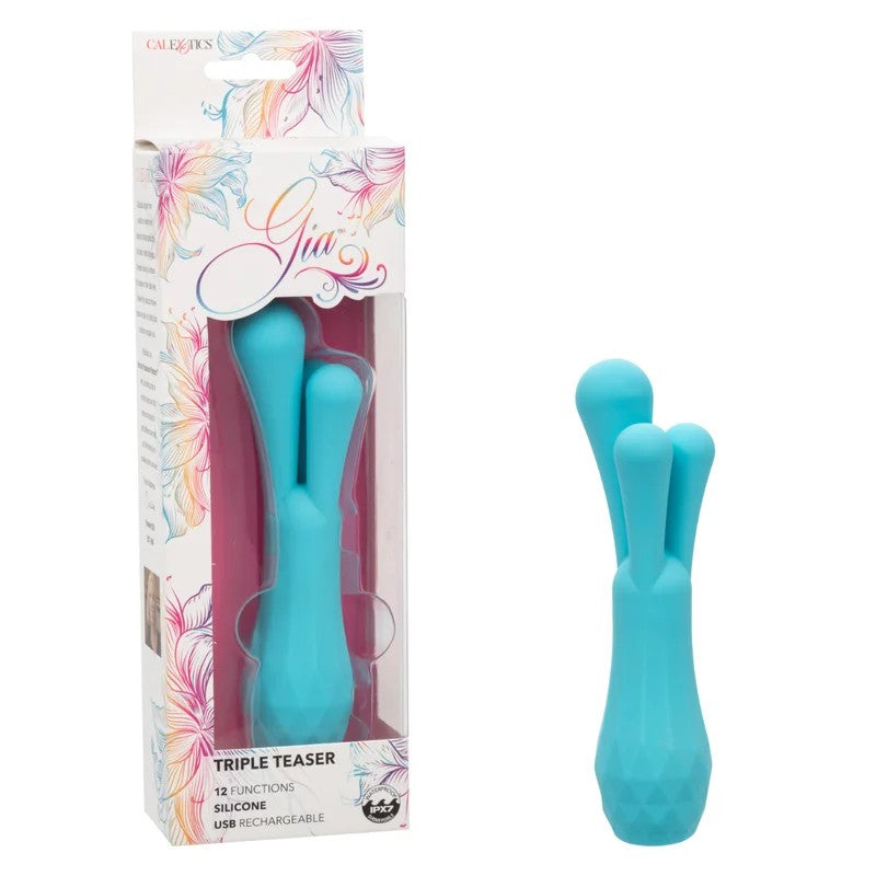 Calexotics–GiaTripleTeaserSiliconeVibrator(Blue)