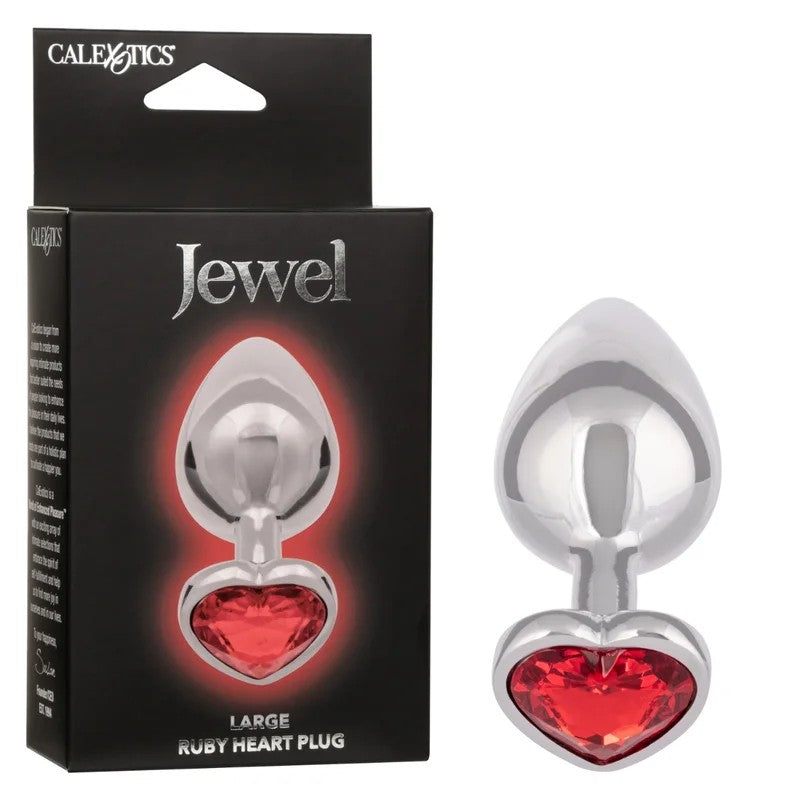 Calexotics–JewelLargeRubyHeartGemPlug(Red)