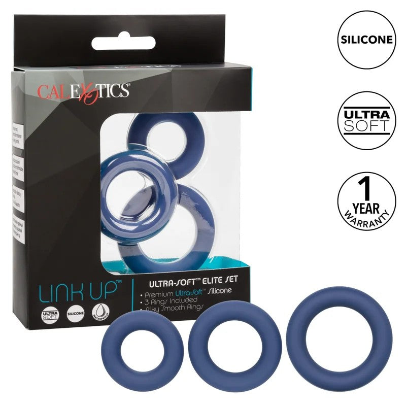 Calexotics–LinkUpUltra-SoftEliteRingSet(Blue)