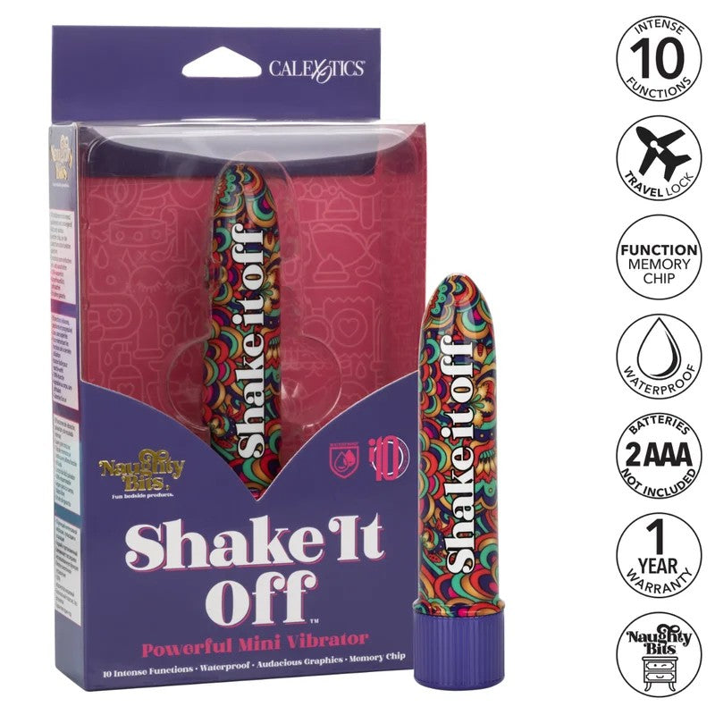 Calexotics–NaughtyBits“ShakeitOff”MiniSmoothieVibrator(Patterned)