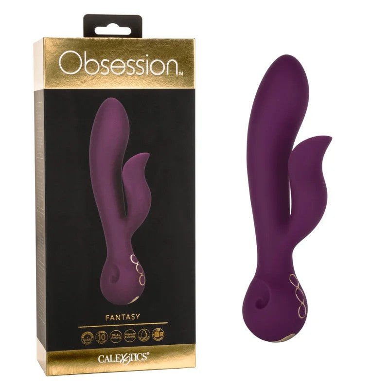 Calexotics–ObsessionFantasyDualMotorSiliconeRabbitVibrator(Wine/Purple)