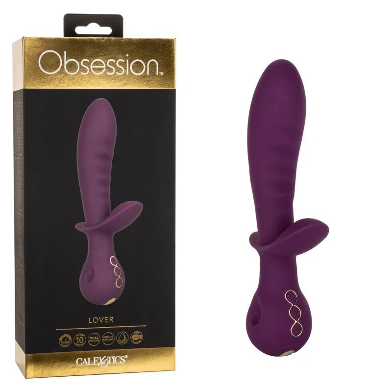 Calexotics–ObsessionLoverDualMotorSiliconeVibrator(Wine/Purple)