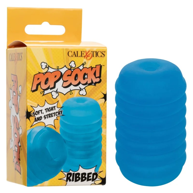 Calexotics–PopSock!RibbedReversibleMiniStroker(Blue)