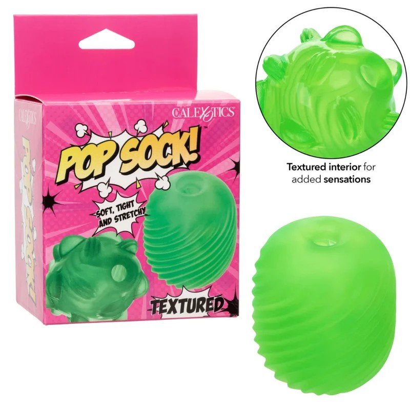 Calexotics–PopSock!TexturedReversibleMiniStroker(Green)