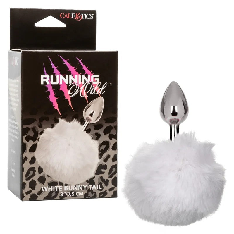 Calexotics–RunningWildBunnyTailButtPlug(White)