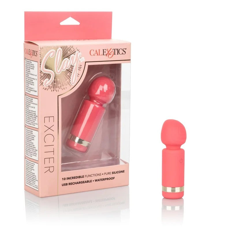 Calexotics–Slay#ExciteMeRechargeableMiniWand(Coral)